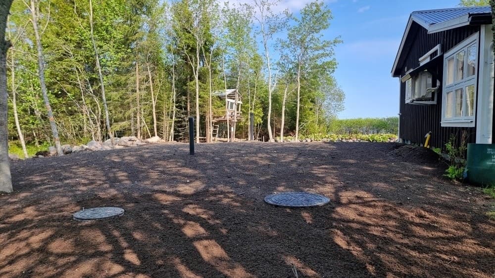 Sillviken – minireningsverk med pumpbrunn – projektbild från STC Mark & Grund